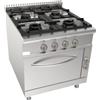 D.L. SERVICE Cucina a gas - N.4 fuochi - Forno elettrico - cm 80 x 90 x 85 h
