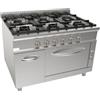 CASTA Cucina a gas - N.6 fuochi - Forno elettrico - cm 120 x 90 x 85 h