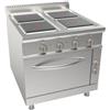 D.L. SERVICE Cucina elettrica - N.4 fuochi - Forno elettrico - cm 80 x 90 x 85