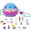Polly Pocket - BorSetta Doppia Sfera UFO Spaziale con Accessori, Giocattolo per Bambini 4+ Anni, HCG25
