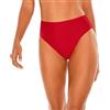 RELLECIGA Moda Mare Donna High Waist Slip Bikini Bottom Rosso S