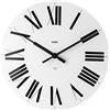 Alessi 12W Firenze Orologio da Parete in ABS, Movimento al Quarzo, Bianco, bianco/nero