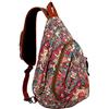 BAOSHA Borsa zaino a tracolla borsa a tracolla borsa da viaggio escursionismo zaino per le donne XB-04, Stampe floreali Hs, L