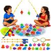 CozyBomB Gioco di Pesca Magnetico per Bambini 3 4 5 Anni - 30 Pezzi Giocattoli da Bagnetto e Piscina - Set Pesca con 2 Canne da Pesca e Custodia - Regalo Estivo per Mare, Giardino e Spiaggia