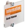 DURABLE Targa per porte-pareti Crystal Sign - 14,8 x 10,5 cm - Durable (unità vendita 1 pz.)