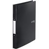 Leitz VON Leitz 42470095 - Raccoglitore ad anelli, formato A4, con 2 anelli, in polipropilene, dorso 30 mm, per 190 fogli, per scuola, studio e casa, confezione da 5 pezzi, colore: nero