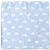 roba - Coperta per neonati Kleine Wolke blau, 2 lati: 1x super morbida, calda e soffice, 1x 100% cotone