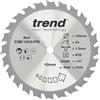 Trend Lama per Sega Circolare CraftPro a Kerf Sottile TCT per Seghe Circolari Einhell TE CS18LI PXC, 150 mm x 24 Denti x Foro da 10 mm, Punta in Carburo di Tungsteno, CSB/15024TB