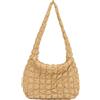 SUKUTU Sacchetto di tote a tampone Grande Portafoglio Trapuntato carino per le donne Crossbody Puffy Borsa a tracolla imbottita in cotone