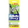 Gillette Blue3 Rasoio Sensitive x4 con 1 Ricarica - -
