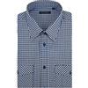 Siry Work Camicia Uomo Manica Lunga a Quadri con Taschino vestibilità Classica 100% Cotone Art. Grado (XL, col 322)