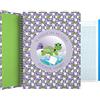 Grafoplás 16502628 - Taccuino con copertina rigida, formato A4, quadrato 5x5, 5 fasce di colore, collezione Wise Planet, tartaruga, certificato FSC, 140 fogli microforati, 4 trapani, 5 bande colore