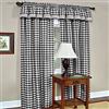 Achim Curtain Pannello Morbido per finestre, Poliestere, Nero/Bianco, 42 W x 84L (Pack of 1)