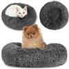 Amazinggirl Cuccia per cani ∅ 80 cm - Letto accogliente ideale per il riposo Cuscino lavabile perfetto per cani di tutte le taglie Ideale per interni e massimo comfort morbida e confortevole Grigio scuro