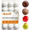 duoyif Stampo In Silicone a Sfera Ø 42mm 15 Cavità Stampi Per Cioccolato a Sfera Stampo In Silicone a Forma Di Cupola 3D Stampi Sferici Per Fare Mousse a Cupola Torta Palla Decor Palla Gelato (Ø42mm)