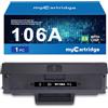 MYCARTRIDGE 106a toner compatibile per toner hp 106a w1106a per hp laser mfp 137fnw 135a 135wg 107a 107w 135w (1 Nero)
