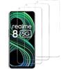 GXAYZ 【3 Pezzi】Vetro Temperato per Realme 8 5G 9H Durezza Ultra Resistente Pellicola Vetro Temperato Screen Protector