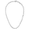 GAVU Collana da Uomo con Catena Forzatina e Perline di Howlite Pietra Semipreziosa 50cm