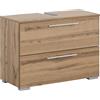 Schildmeyer Carlos 148599 - Mobile sottolavabo, finitura rovere rustico, 80,2 x 59,1 x 35 cm
