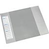 Läufer Durella D2 42653 - Sottomano antiscivolo con due listelli laterali trasparenti, 52 x 65 cm, colore: Grigio