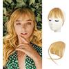 BARSDAR Frangia Clip Capelli Veri, 100% Naturali Frangetta Air Bangs French Bangs Frangia Extension Clip Capelli Veri Cura Capelli Donna lavabile/tingibile