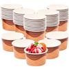 Matana - 50 Coppette Gelato Usa e Getta (240ml) - Design Cono Gelato - Coppe Gelato in Carta Monouso - Cartone Resistente alle Perdite, Robusto e Riciclabile
