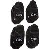 Calvin Klein Footie, Calzini Donna, Nero, Taglia unica