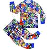 TONGQUD Rainbow Amici Ragazzi Pigiama Bambini 2 pz/set Pjs Bambino Casa Pantaloni Set Piccoli Bambini Manica Lunga Pigiameria Gioco Pigiama, Multicolore, 4-5 Anni