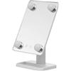 DRW Specchio da bagno regolabile con illuminazione LED Variabile in acrilico bianco 18,5x12x31cm