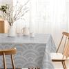 Martina Home Tovaglia resinata Cies, rotonda, 140 cm, colore: grigio