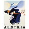 Wee Blue Coo Travel Austria Winter Sport Ski Snow Mountain Alps Art Print Poster Wall Decor 12X16 Inch Viaggio Inverno La neve Montagna Alpi Manifesto Parete