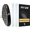 RYZE Protezione Racchetta Padel Trasparente - Superficie Ruvido - Paracolpi Racchetta Padel in Confezione da 2 - Paracolpi Padel Resistente e Elastico - Facile da Applicare - Minime Bolle d'Aria