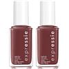 Essie Expressie Smalto per Unghie ad Asciugatura Rapida 3in1 Base Colore Top Coat Rosso 230 Scoot Scoot con Pennellino Angolato per Risultato Preciso ed Omogeneo - 2 Cosmetici