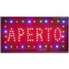 Aftertech® INSEGNA LUMINOSA LED APERTO OPEN RGB PUBBLICITARIO MULTICOLOR  CON TELECOMANDO E ANIMAZIONI (Ovale G5F2)