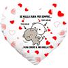 Colorfamily Cuscino SanValentino Personalizzabile a Cuore con nome Se nulla dura per sempre, vuoi essere il mio nulla? Innamorati Amore Love