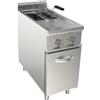 D.L. SERVICE Friggitrice elettrica - Capacità 8+8 lt - cm 40 x 90 x 85 h