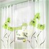SIMPVALE 2 Pezzi Tende Della Soggiorno a Garofano Stampato Floreale Manuale Trattamento Delle Finestre per Sala, larghezza 150 cm, Verde, Altezza 245cm