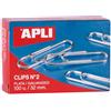 APLI 11714 Clip zincate numero 2, 32 mm, 100 u, Argento