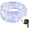 Wisdom Tubo luminoso con pannello solare 20 metri da esterno 400 Led Bianco Freddo Wisdom