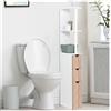 Idmarket - Scaffalatura per toilette in legno bianco con 3 ante in faggio willy