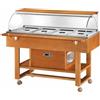 FORCAR Espositore refrigerato - Legno multistrato - Cupola - cm 148 x 90 x 126h Noce