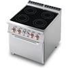 LOTUS Cucina elettrica - N. 4 piastre - Forno elettrico ventilato - cm 80 x 90 x 90 h