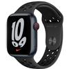 Apple Watch Series 7 Nike GPS + Cellular 45mm alluminio cinturino Sport antracite/nero | buono | grade B