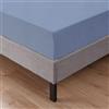 IlGruppone Il Gruppone Passione Casa Lenzuolo sotto con Angoli Elastici 100% Puro Cotone Lenzuola in Vari Colori A Tinta Unita Angolo Elastico - Azzurro - Singolo