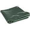 Windhager Telone protettivo Windhager GEOTEX, telone cerato, rivestimento bicolore verde / argento grigio, realizzato in tessuto nastro, 180 g / m², 3 x 4 m, 07000