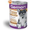 Monge Gemon Dog All Breeds Puppy & Junior Bocconi con Pollo e Tacchino - Lattina Da 415 Gr