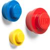 LEGO Set di appendiabiti da parete rosso, blu e giallo
