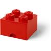 LEGO Cassetto-mattoncino a 4 bottoncini rosso