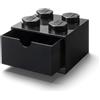 LEGO Cassetto da scrivania a 4 bottoncini - Nero