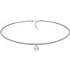Elli Collana Donna Choker Tendenza con Cristalli in Argento Sterling 925, Argento
